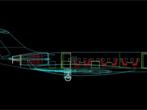 bombardier global 5000 executive jet solid 3D Модель