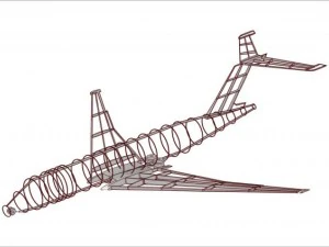 bombardier global 5000 executive jet solid 3D Model