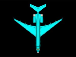 bombardier global 5000 executive jet solid 3D Model