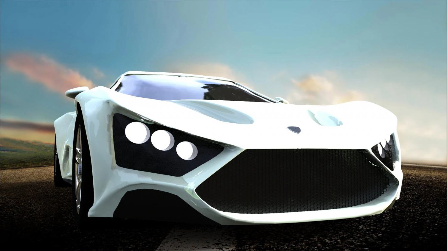 zenvo st1 3D Model .c4d .max .obj .3ds .fbx .stl .blend