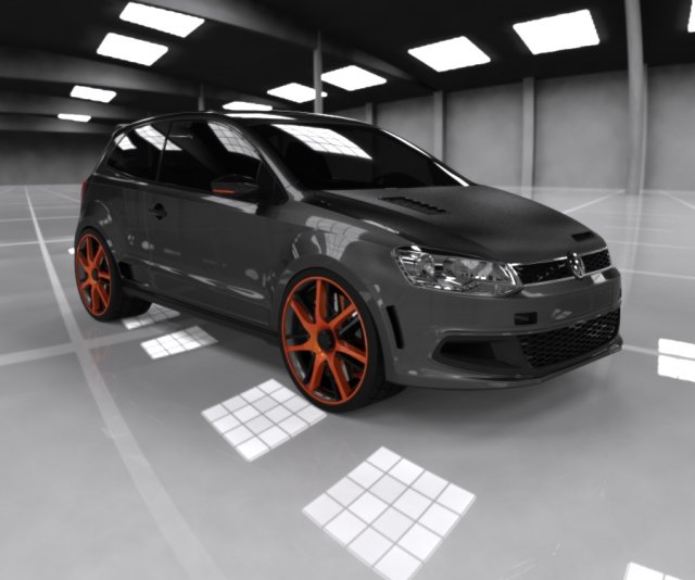 vw polo r Modelo 3D .c4d .max .obj .3ds .fbx .stl .blend 