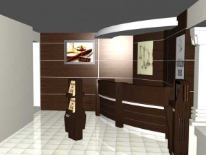 counter in public place Modelo 3D