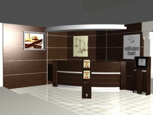 counter in public place Modelo 3D