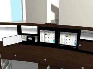 counter in public place 3D Model