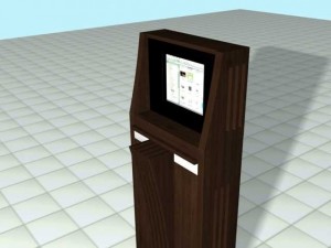 counter in public place Modelo 3D