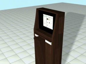 counter in public place 3D Model