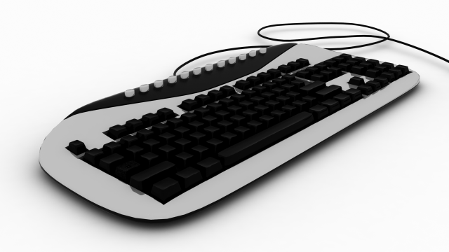 keyboard 3D-Modell .c4d .max .obj .3ds .fbx .stl .blend 