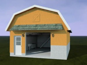 barn garage 3D Model