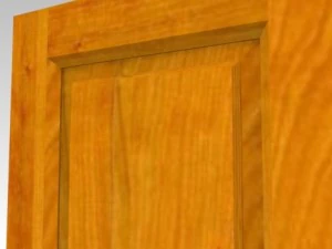 puerta de madera de cerezo Modelo 3D
