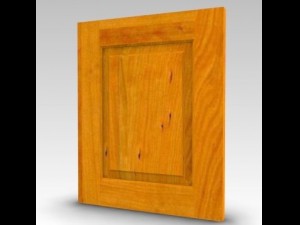 cherry wood door Modelo 3D