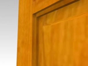 puerta de madera de cerezo Modelo 3D