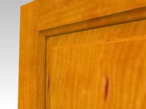 puerta de madera de cerezo Modelo 3D