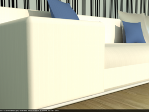 striped sofa 3D Модель