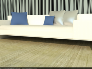 striped sofa 3D Модель