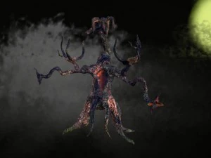 дерево з привидами 3D Модель