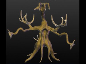 haunted tree character 3D Model