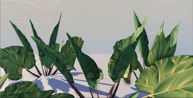 rhubarb plant 3D मॉडल .c4d .max .obj .3ds .fbx .stl .blend 