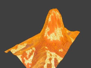 volcano model or heightmap 3D Model