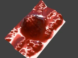 volcano model or heightmap 3D Model
