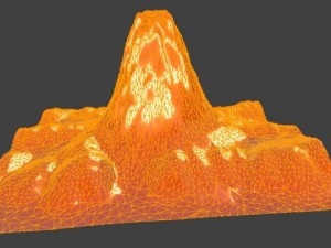 volcano model or heightmap 3D Model
