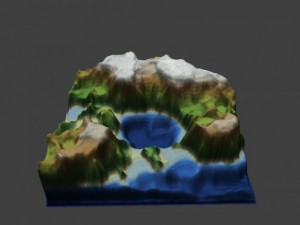 mountains model or heightmap 3D Model