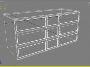 a curbstone under the tv 3D Model