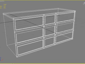a curbstone under the tv 3D Model