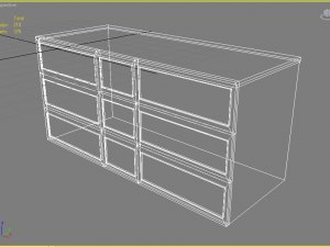 a curbstone under the tv 3D Model