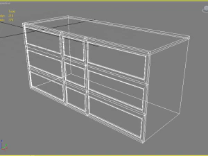 a curbstone under the tv 3D Model