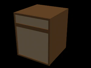 寝室の食器棚 3Dモデル