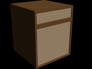 cupboard in the bedroom 3D मॉडल