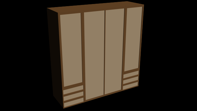 wardrobe Modelo 3D .c4d .max .obj .3ds .fbx .stl .blend 