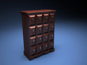 meio-fio do arm&aacute;rio Modelo 3D