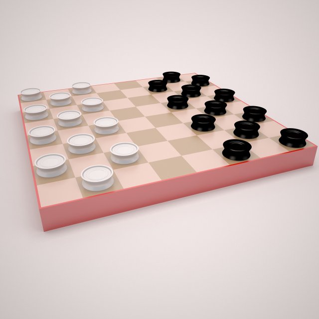 checkers 3D मॉडल .c4d .max .obj .3ds .fbx .stl .blend 
