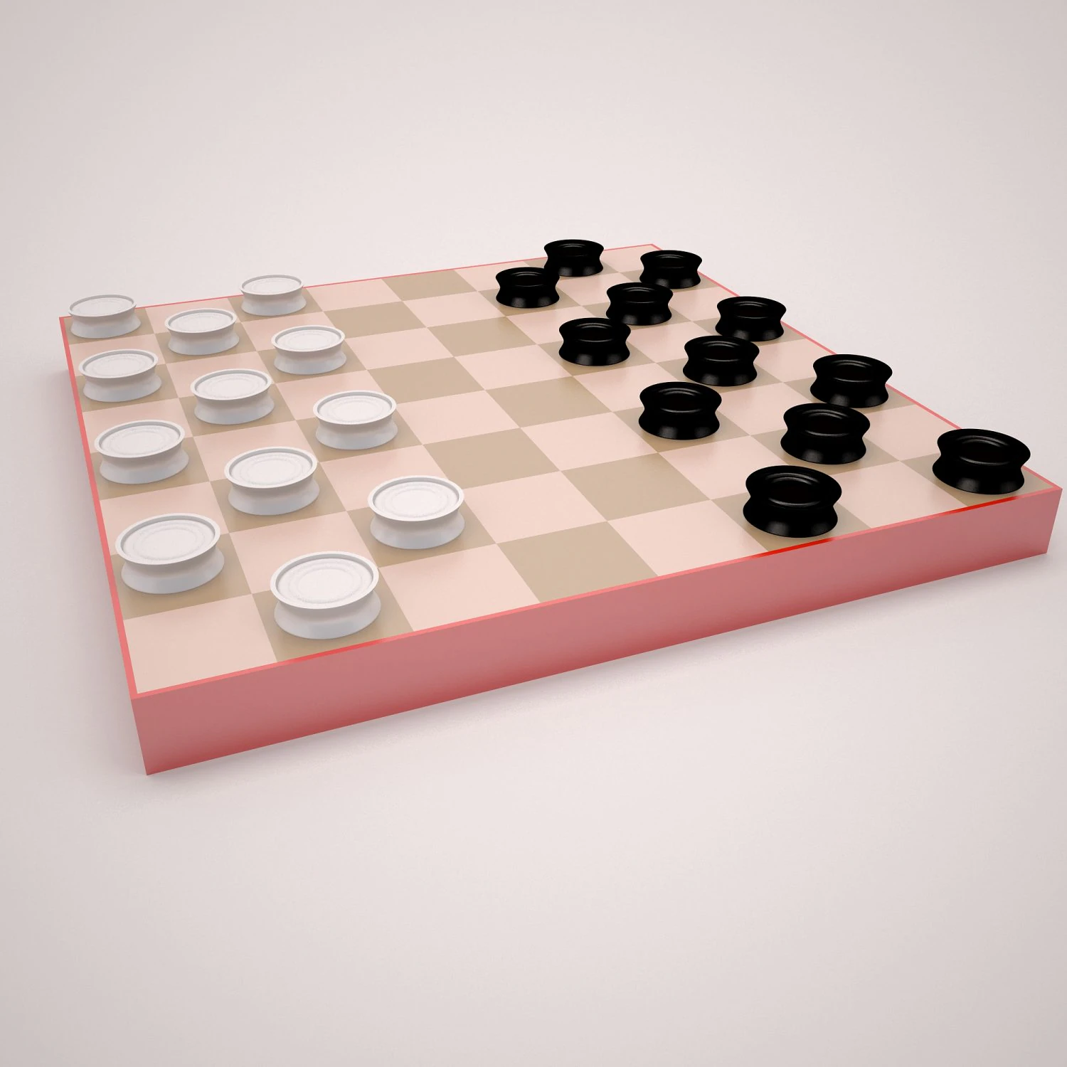 checkers 3D Model .c4d .max .obj .3ds .fbx .stl .blend 
