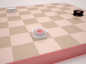 checkers 3D मॉडल