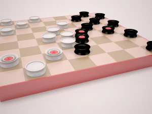 checkers 3D Model