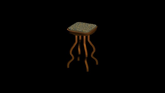 stool 3D Model .c4d .max .obj .3ds .fbx .stl .blend 