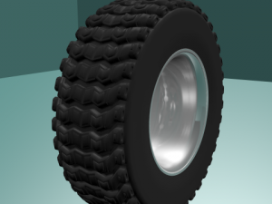 mud terrain tire Modello 3D