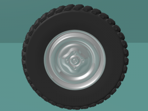 mud terrain tire Modello 3D