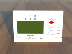 korg guitar tuner Modèle 3D