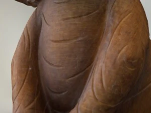 high and low resolution wood elephant statue 3D Model