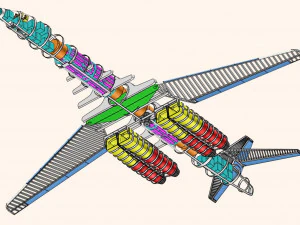 B-1B Strategic Aircraft Solid Assembly Model 3D Model
