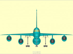 B-58 Strategic Aircraft Solid Assembly Model 3D Model
