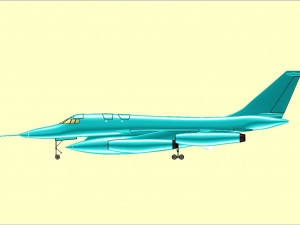 B-58 Strategic Aircraft Solid Assembly Model 3D Model