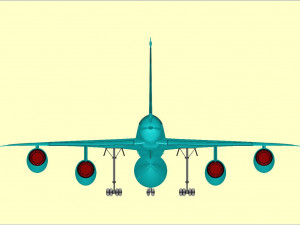B-58 Strategic Aircraft Solid Assembly Model 3D Model