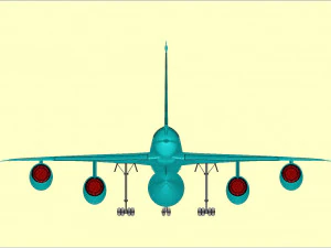 B-58 Strategic Aircraft Solid Assembly Model 3D Model