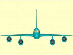B-58 Strategic Aircraft Solid Assembly Model 3D Model