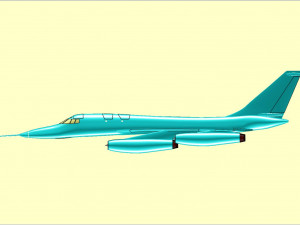 B-58 Strategic Aircraft Solid Assembly Model 3D Model