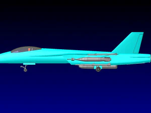 F-18E Fighter-Attack Aircraft Solid Assembly Model 3D Model